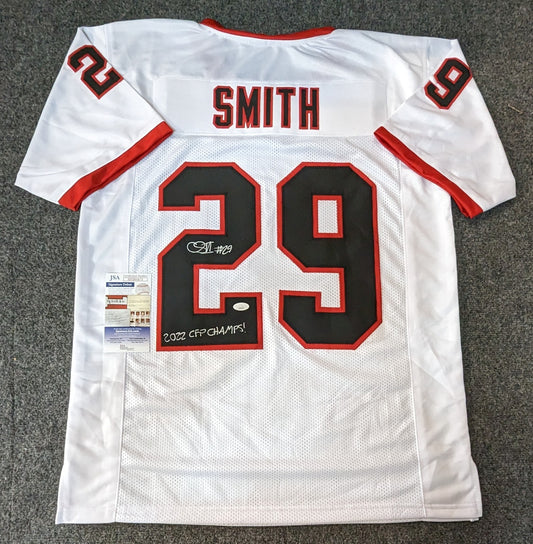 Georgia Bulldogs Christopher Smith Autographed Signed Inscribed Jersey Jsa Coa