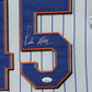 Framed New York Mets Pedro Martinez Autographed Signed Jersey Jsa Coa