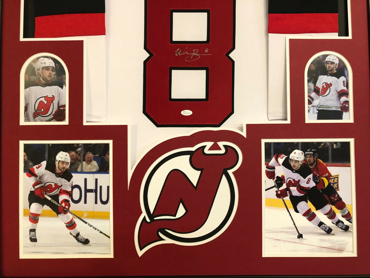Framed New Jersey Devils Will Butcher Autographed Signed Jersey Jsa Coa