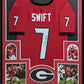 Framed Georgia Bulldogs D'andre Swift Autographed Signed Jersey Jsa Coa