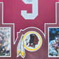 Framed Washington Football Sonny Jurgensen Autographed Signed Jersey Jsa Coa