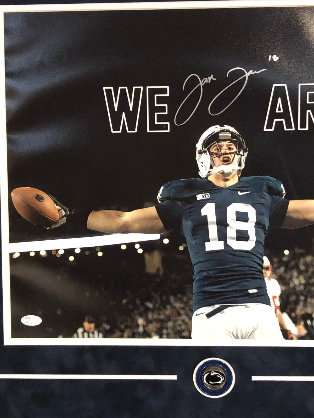 Jesse James Framed Signed Penn State 16X20 Photo Jsa Coa