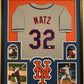 Framed Steven Matz Autographed Signed N.Y. Mets Jersey Jsa Coa