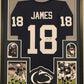 Framed Jesse James Autographed Signed Penn State Jersey Jsa Coa