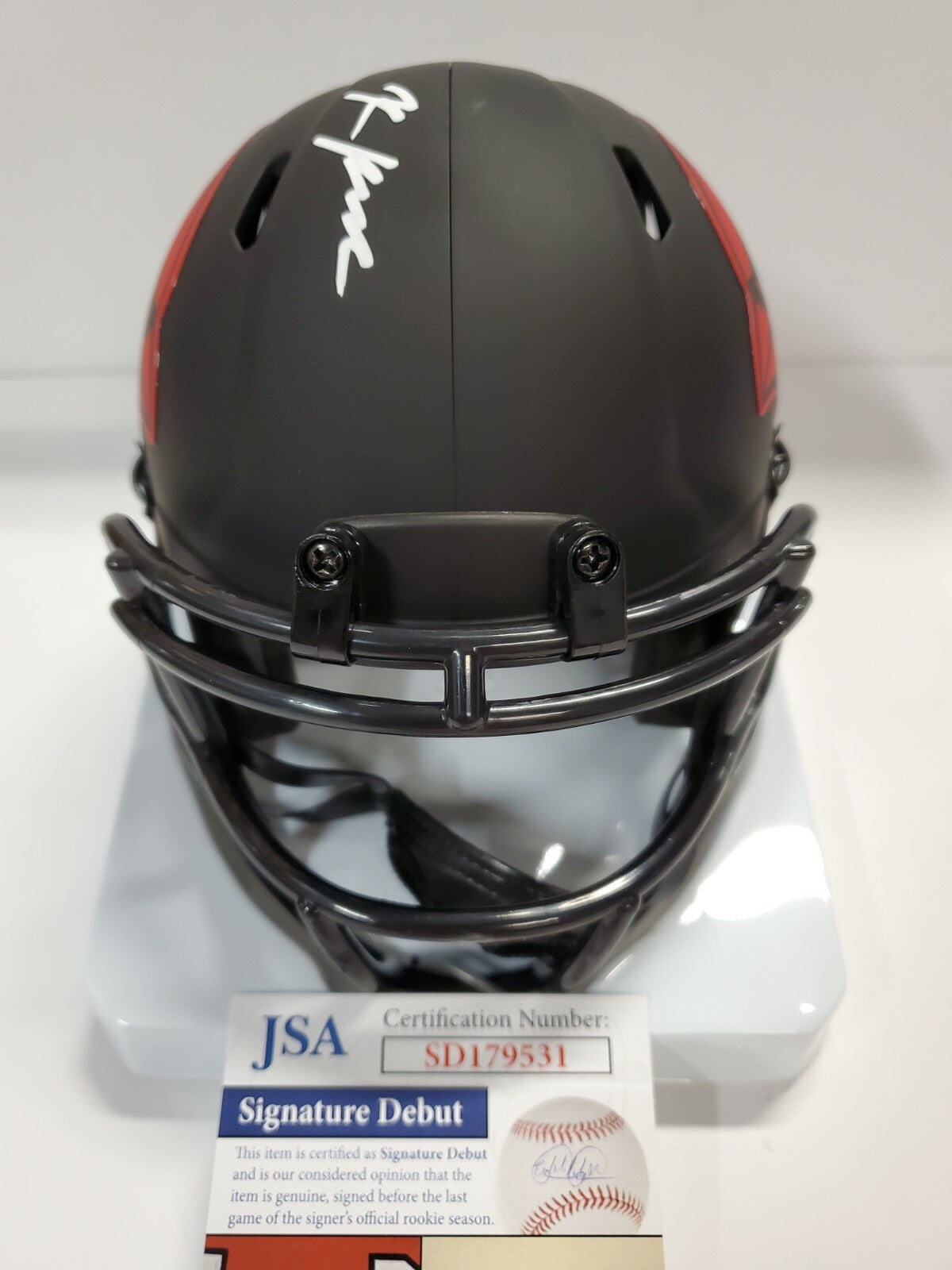Arizona Cardinals Rondale Moore Autographed Eclipse Mini Helmet Jsa Coa