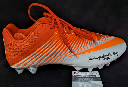 Denver Broncos Rick Upchurch Autographed Inscribed Cleat Jsa Coa