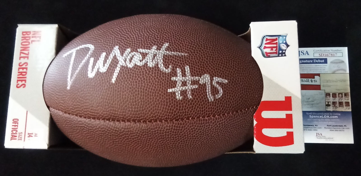 Green Bay Packers Devonte Wyatt Autographed Signed Football Jsa Coa