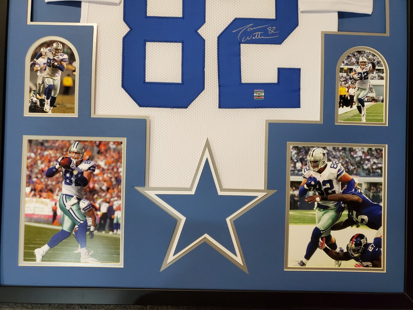 Framed Dallas Cowboys Jason Witten Autographed Signed Jersey Jsa Coa