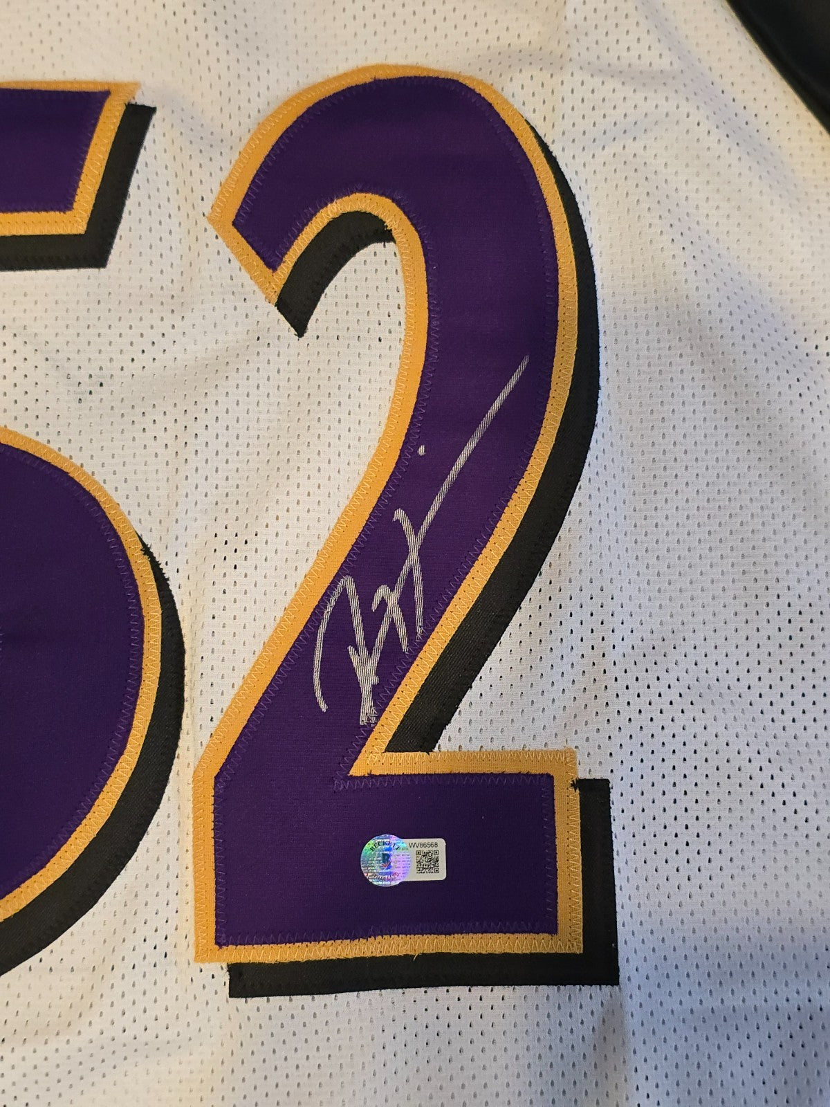 Baltimore Ravens Ray Lewis Autographed Signed Jersey Beckett Holo