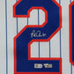 Suede Framed N.Y. Mets Pete Alonso Autographed Signed Jersey Fanatics Holo