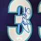 Framed Charlotte Hornets Alonzo Mourning Signed Jersey Jsa Coa