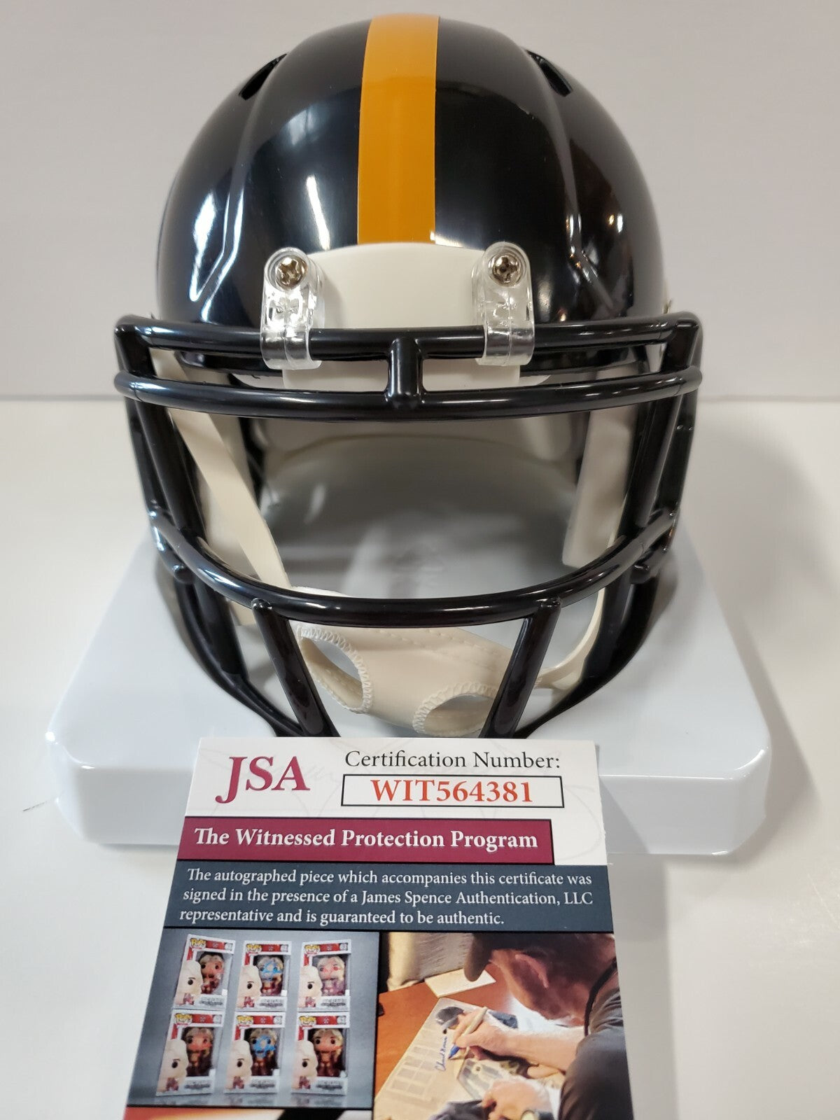 Pittsburgh Steelers Brett Keisel Autographed Signed Mini Helmet Jsa Coa