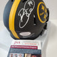 Pittsburgh Steelers Brett Keisel Autographed Signed Eclipse Mini Helmet Jsa Coa