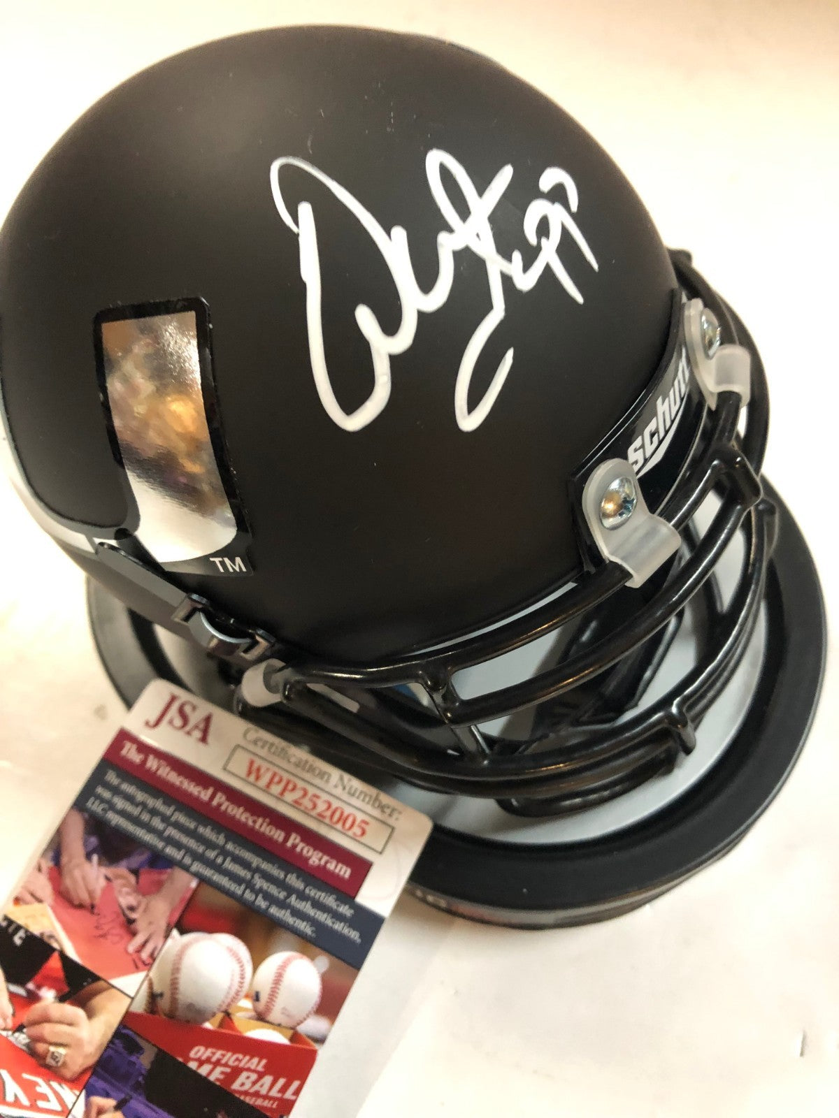 Warren Sapp Autographed Signed Miami Hurricanes Mini Helmet Jsa Coa