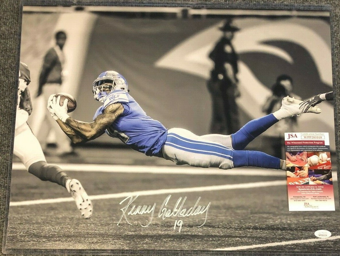 Detroit Lions Kenny Golladay Autographed Signed 16X20 Photo Jsa  Coa