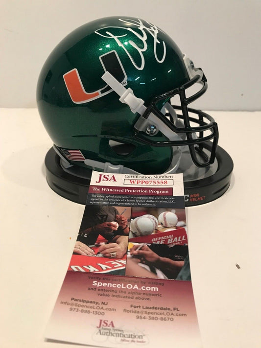 Warren Sapp Autographed Signed Miami Hurricanes Mini Helmet Jsa Coa