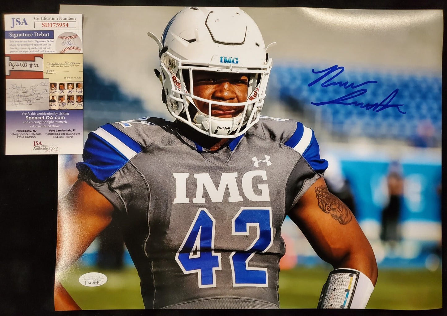 Img Academy Nolan Smith Jr Signed 11X14 Photo Jsa Coa