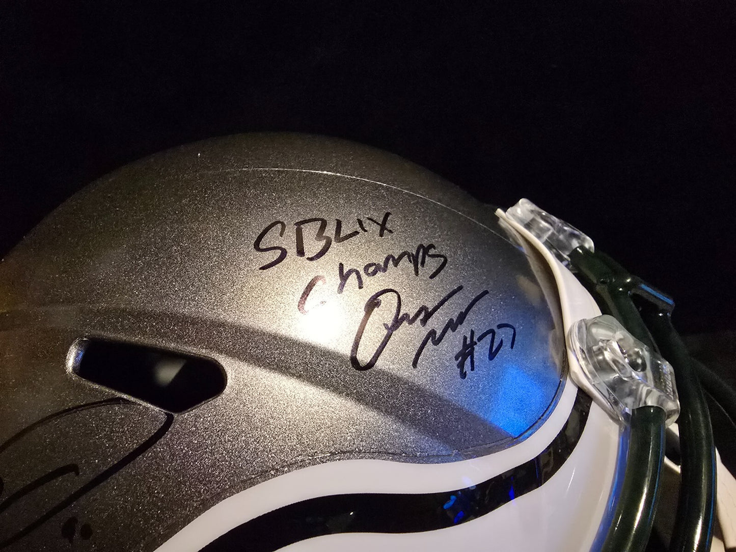 Philadelphia Eagles 3X Signed/2X Inscribed Full Size Flash Replica Helmet Jsa