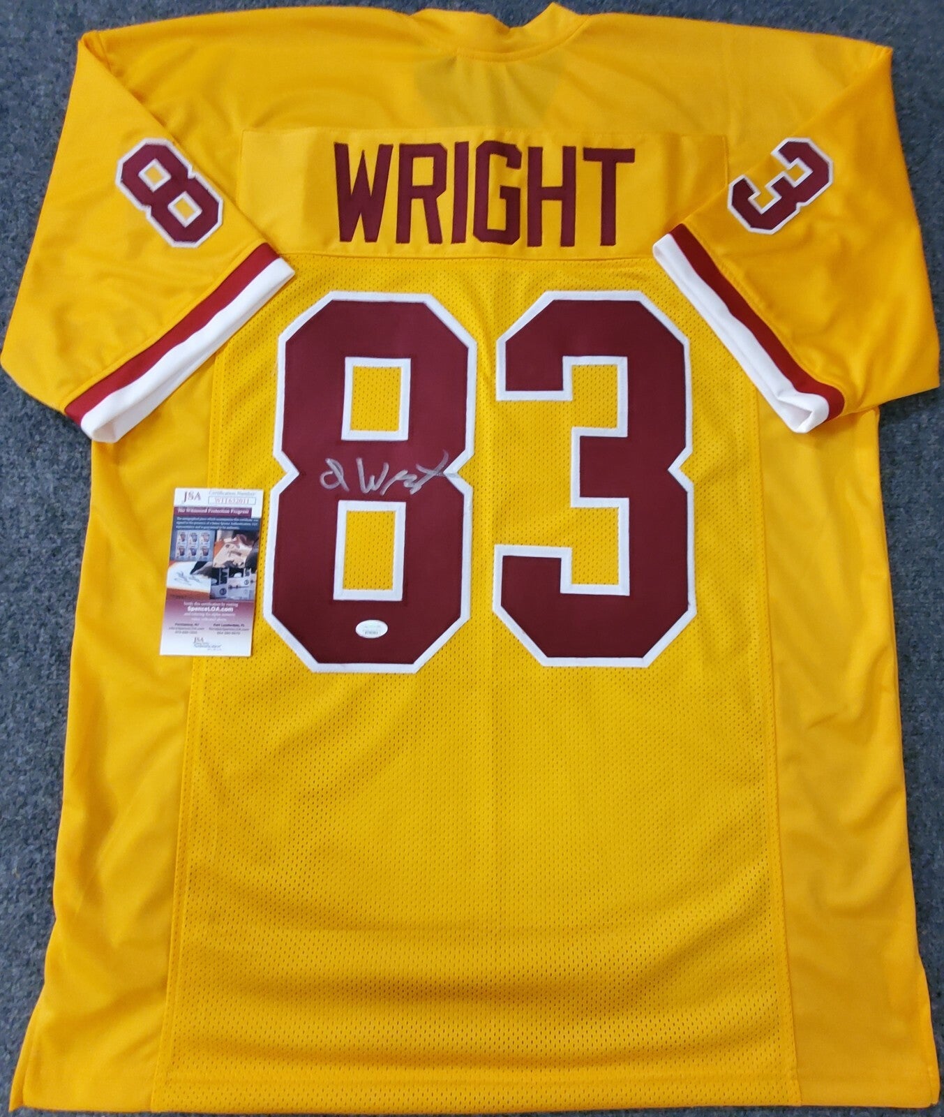 Washington Football Team Isaiah Wright Autographed Signed Jersey Jsa Coa