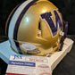 Washington Huskies Troy Fautanu Autographed Signed Speed Mini Helmet Jsa Coa