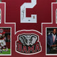 Framed Alabama Crimson Tide Derrick Henry Autographed Signed Jersey Leaf Coa