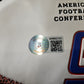 New York Giants Daniel Jones Autographed Signed Logo Football Beckett Holo