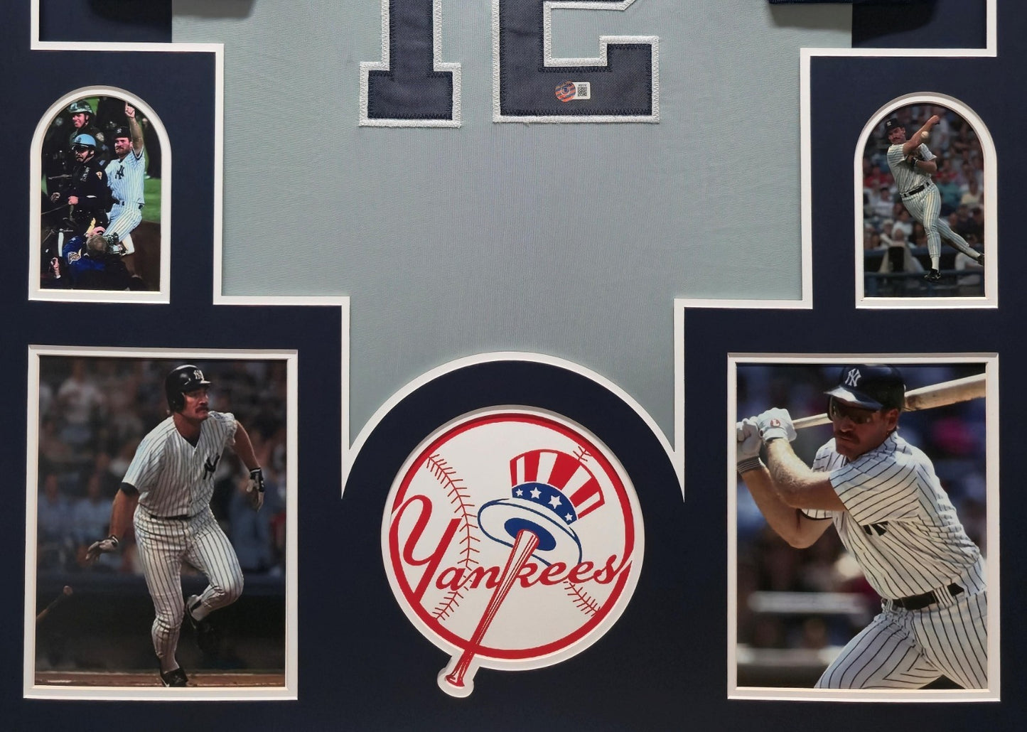 Framed N.Y. Yankees Wade Boggs Autographed Signed Insc Jersey Beckett Holo
