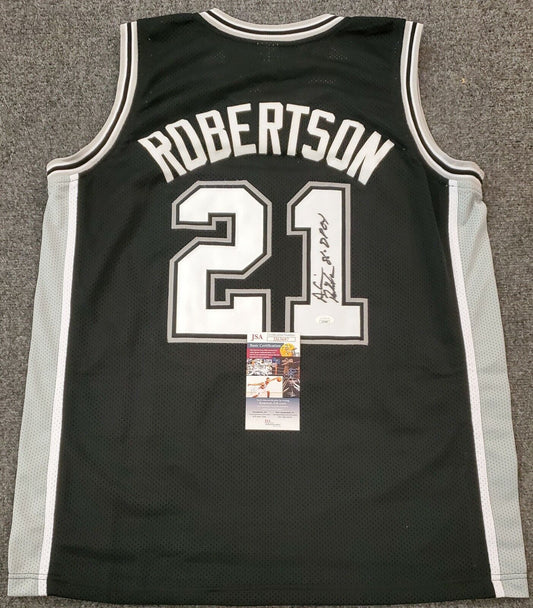 MVP Authentics San Antonio Spurs Alvin Robertson Autographed Signed Jersey Jsa Coa 98.10 sports jersey framing , jersey framing