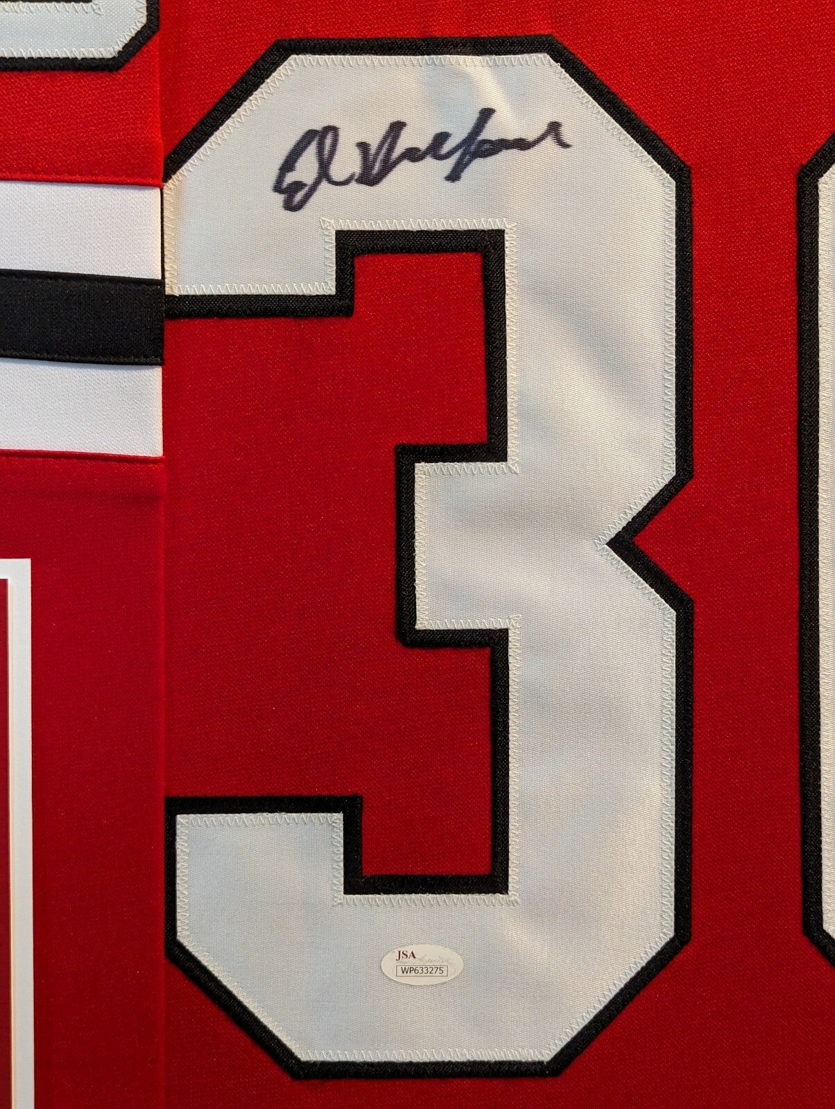 Framed Chicago Blackhawks Ed Belfour Autographed Signed Jersey Jsa Coa