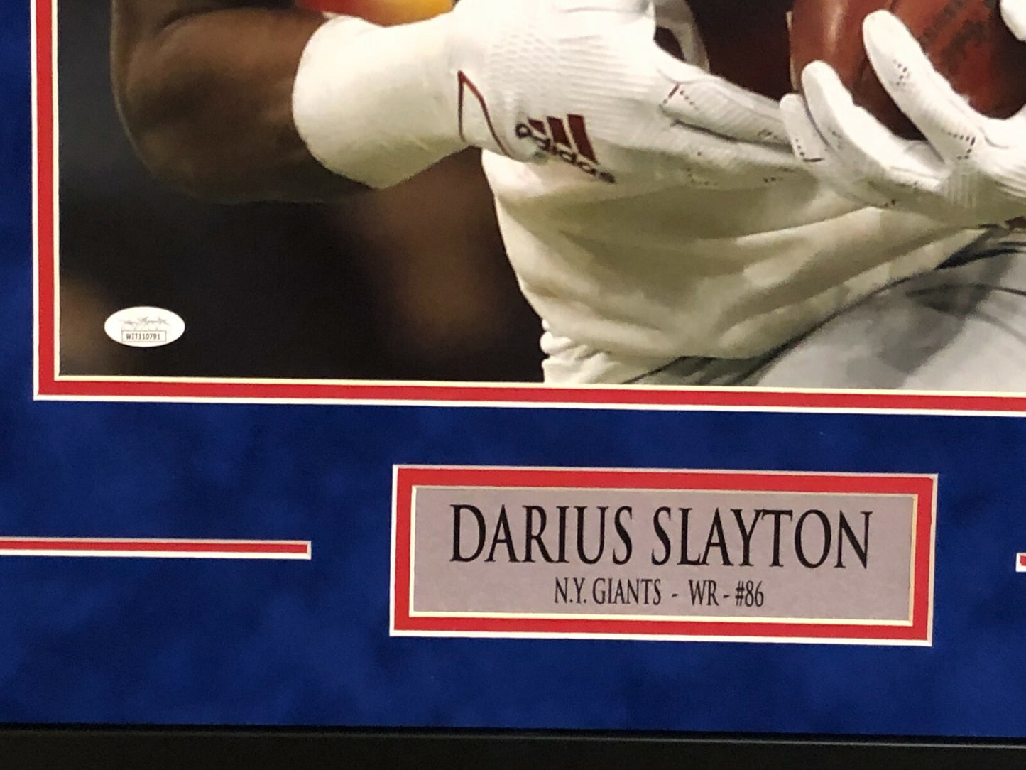 Darius Slayton Framed Signed N.Y. Giants 16X20 Photo Jsa Coa