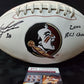 Florida State Seminoles Sebastian Janikowski Autographed Logo Football Jsa Coa