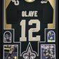 Framed New Orleans Saints Chris Olave Autographed Signed Jersey Jsa Coa