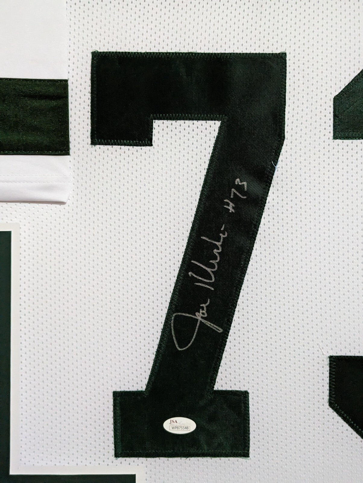 Framed New York Jets Joe Klecko Autographed Signed Jersey Jsa Coa