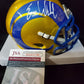 Los Angeles Rams Eric Weddle Signed Flash Mini Helmet Jsa Coa