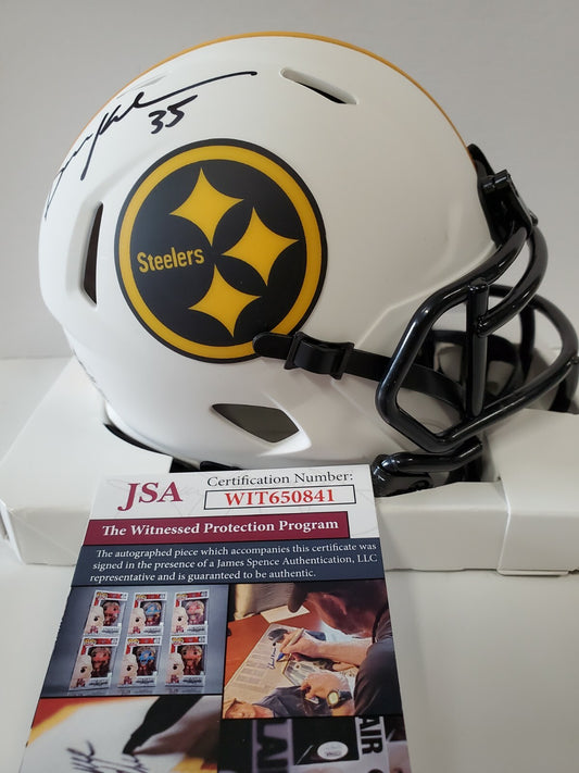 Pittsburgh Steelers Dan Kreider Autographed Signed Lunar Mini Helmet Jsa Coa