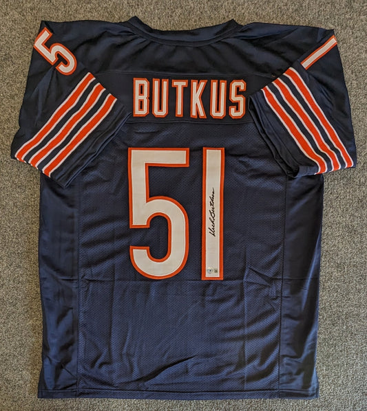 Chicago Bears Dick Butkus Autographed Signed Jersey Beckett Holo