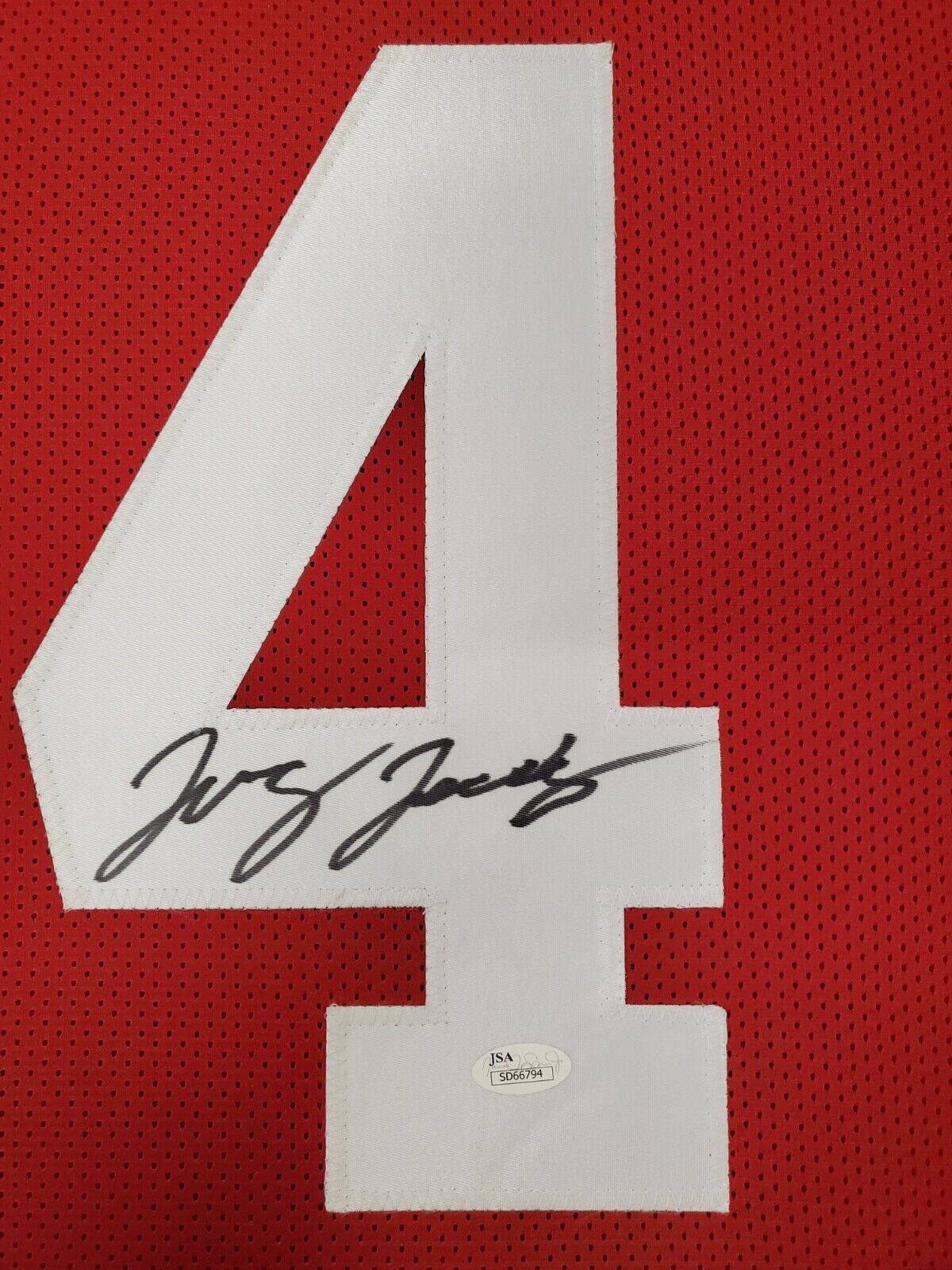MVP Authentics Framed Jerry Jeudy Autographed Signed Alabama Crimson Tide Jersey Jsa Coa 449.10 sports jersey framing , jersey framing