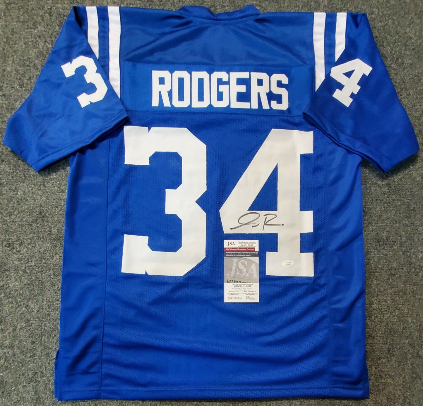 Indianapolis Colts Isaiah Rodgers Autographed Signed Jersey Jsa Coa