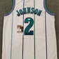 Charlotte Hornets Larry Johnson Autographed Signed Jersey Jsa Coa
