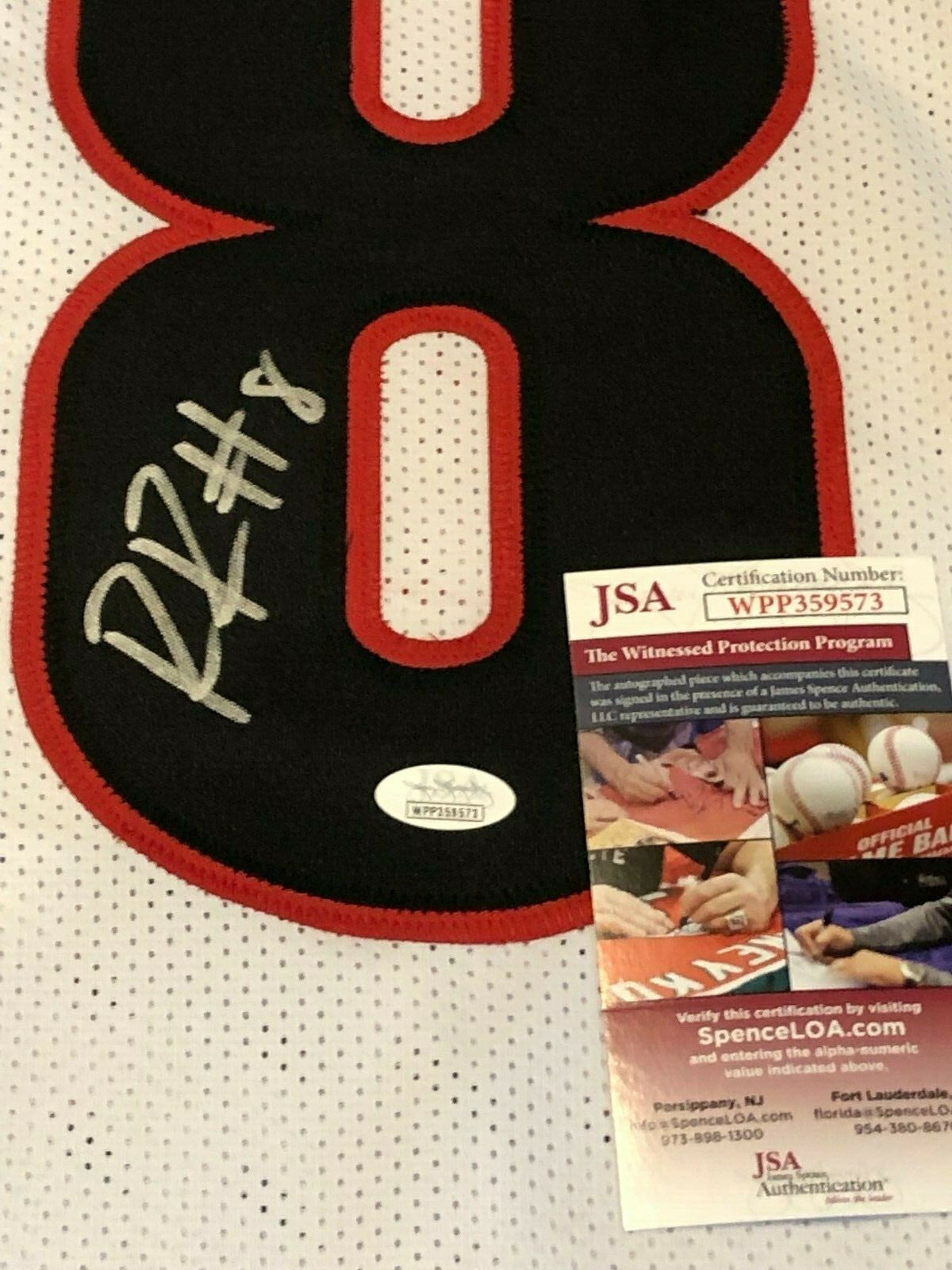 Georgia Bulldogs Riley Ridley Autographed Signed Jersey Jsa Coa
