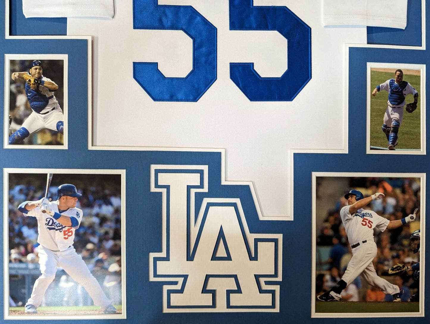 Framed Los Angeles Dodgers Russell Martin Jersey Display