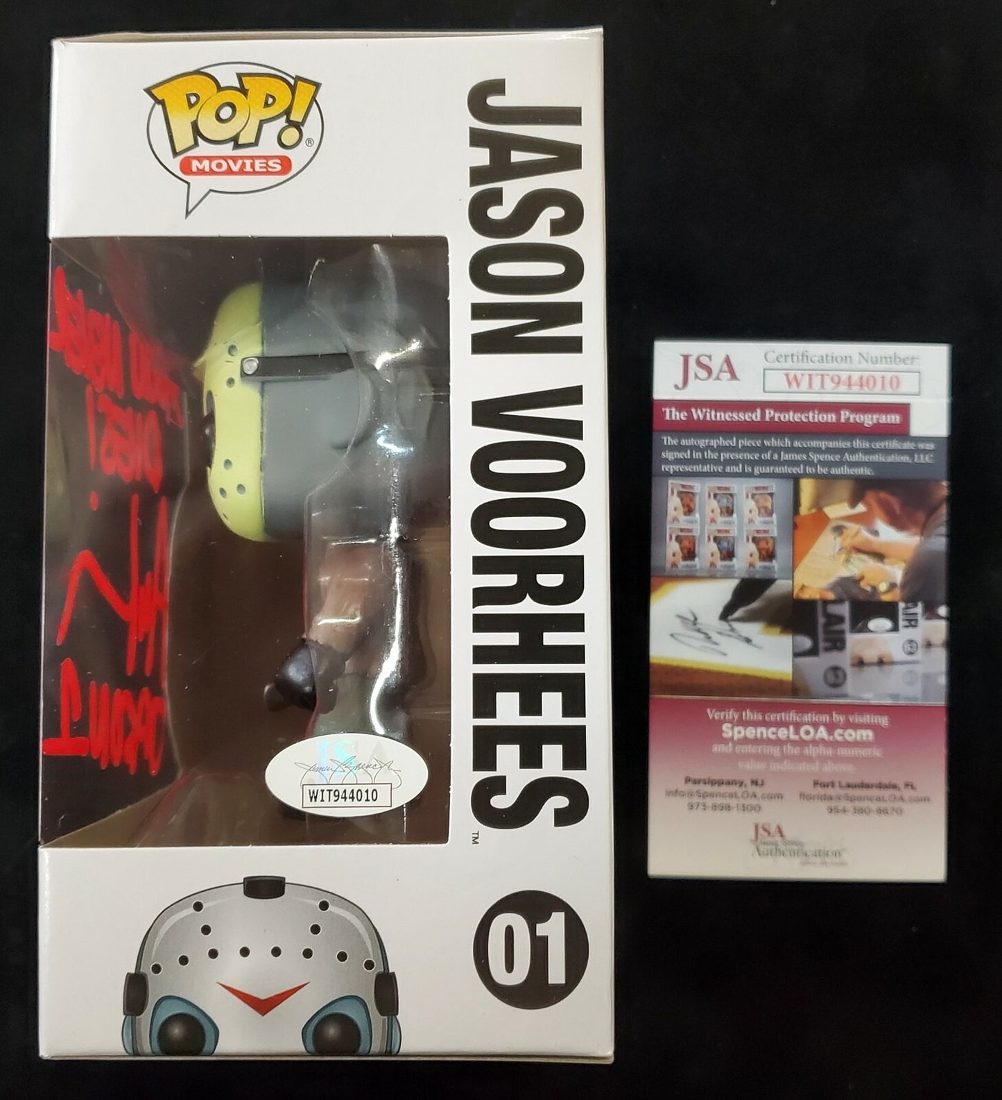 Ari Lehman Signed Insc Friday The 13Th Jason Voorhees Funko Pop Jsa Coa