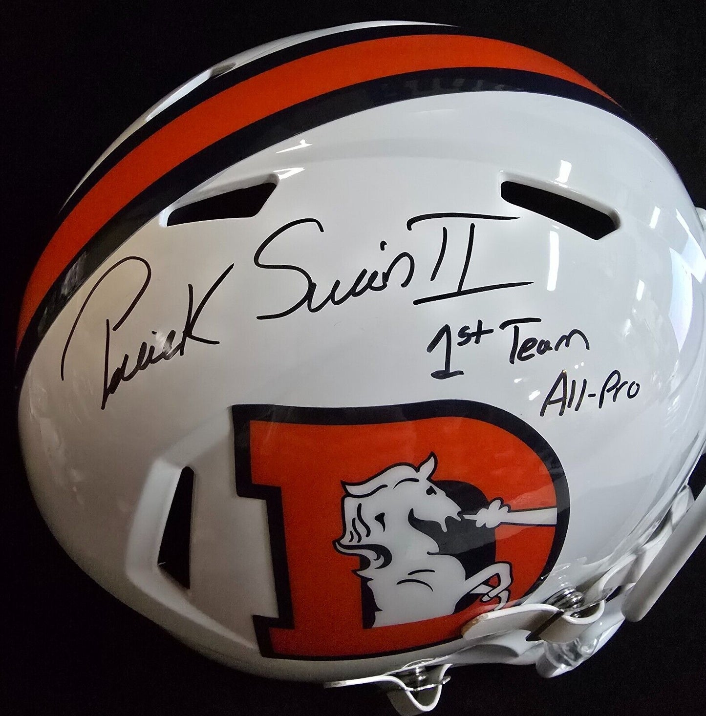 Denver Broncos Pat Surtain Ii Signed Insc Replica Full Size Helmet Beckett