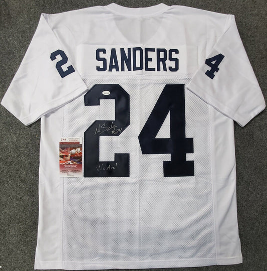 MVP Authentics Penn State Miles Sanders Autographed Signed Inscribed Jersey Jsa Coa 134.10 sports jersey framing , jersey framing