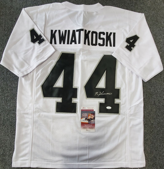 Las Vegas Raiders Nick Kwiatkoski Autographed Jersey Jsa Coa