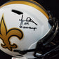 New Orleans Saints Marques Colston Signed Inscribed F/S Lunar Rep Helmet Jsa Coa