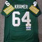 Green Bay Packers Jerry Kramer Autographed Signed Inscribed Jersey Radtke Coa