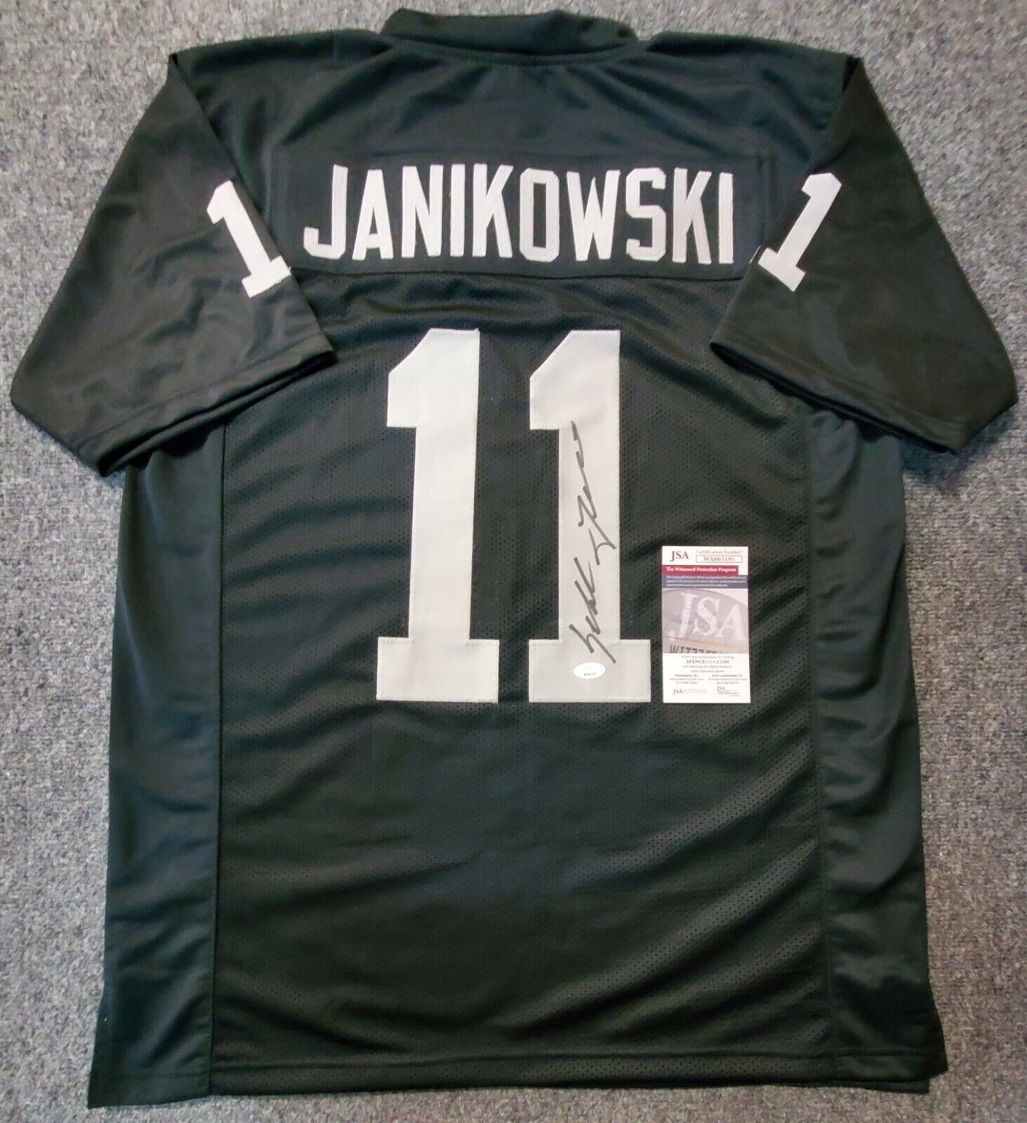 Las Vegas Raiders Sebastian Janikowski Autographed Jersey Jsa Coa