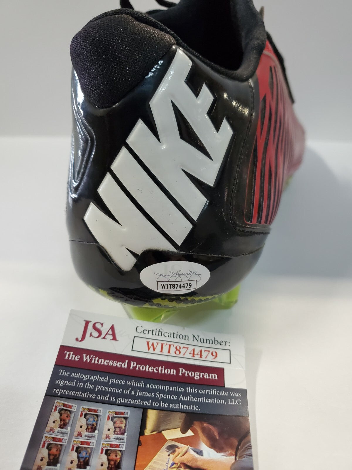 Mike Davis Autographed Signed Cleat Jsa Coa