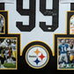 Framed Pittsburgh Steelers Levon Kirkland Autographed Signed Jersey Jsa Coa